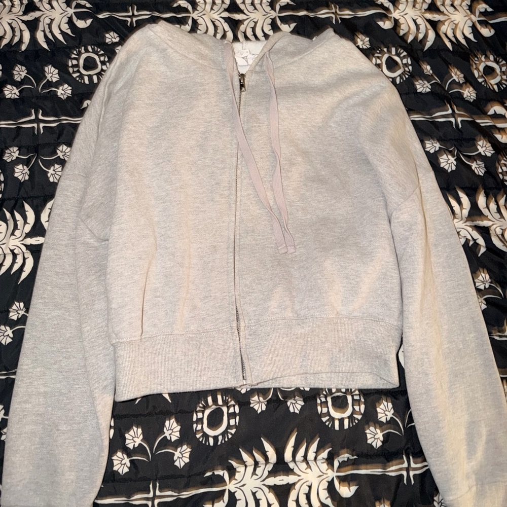 Cropped Grey Hoodie